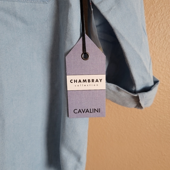 NWOT Cavalini denim top - Picture 3 of 4